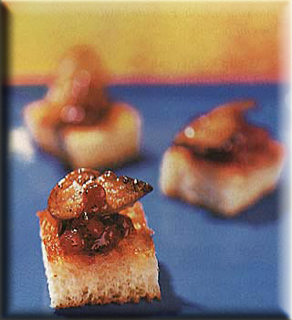 warm liver with toast